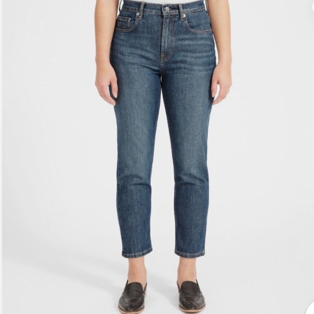 Everlane The Cheeky Crop Jean in Faded Indigo Wash Women's 32 euc